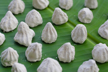 White clay filler, Soft-prepared chalk.  Thai tradition, Songkran Festival