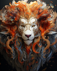 Leo zodiac sign illustration for astrology, horoscope predictions, and zodiac content