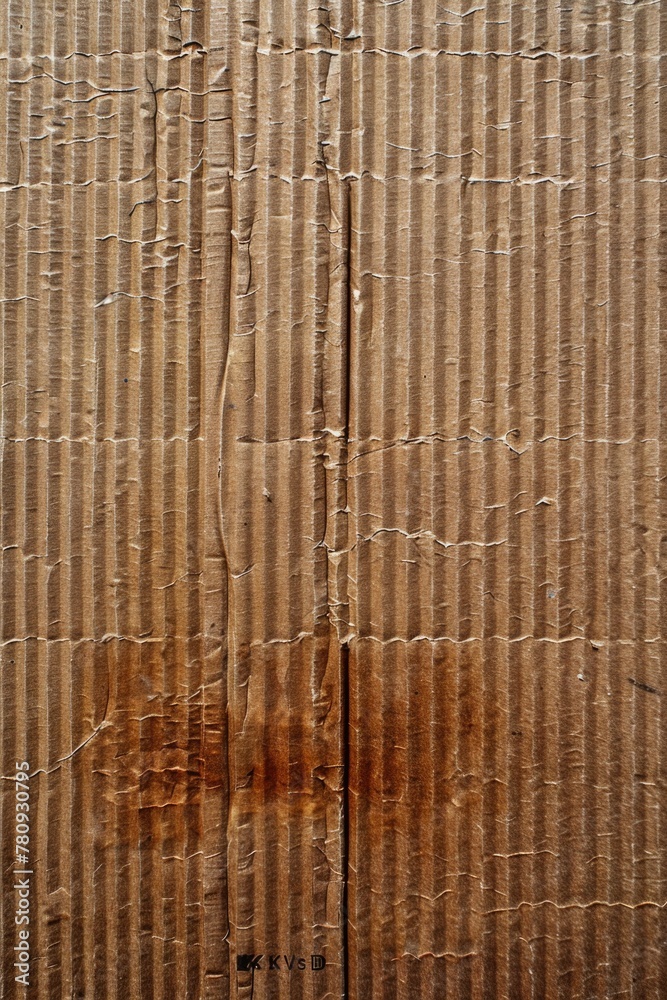Poster close up of weathered wooden wall with peeling paint. ideal for background or texture use