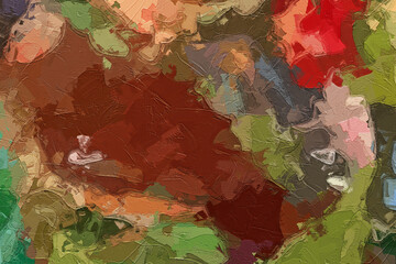 Oil paintings, various flowers, animals, streams, birds, tropical leaves