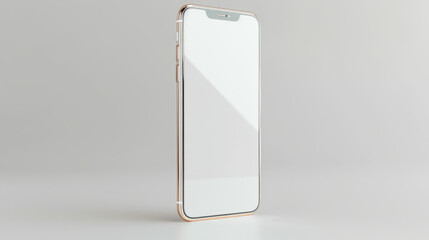 Mobile Phone Standing On Flat Surface Mockup