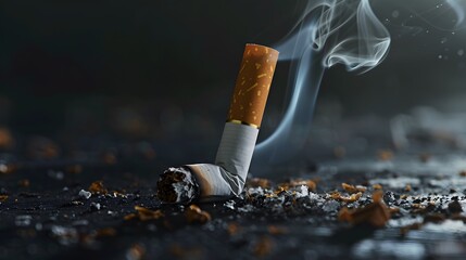 A picture suitable for the topic: Cigarettes in 2024: Trends, Health Risks, and Consumer Preferences .real photography