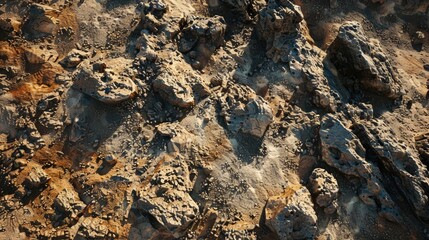 Obraz premium Detailed view of a rock face, suitable for geological presentations