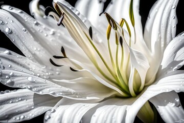 close up of white lily