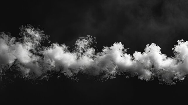 Black and white photo of smoke coming out of a pipe. Suitable for industrial concepts