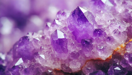 Vibrant Amethyst: Abstract Background of Nature's Gemstone Splendor