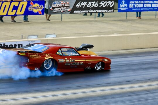 NHRA - National Hot Rod Association drag racing event at Summit Motorsports Park. Norwalk, Ohio, USA 