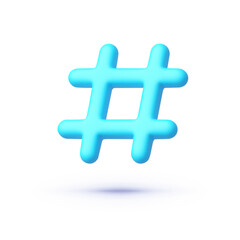 Hashtag for web design. Social media marketing concept. Community logo icon design vector. Web media. Vector illustration