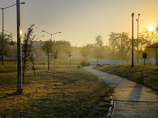 Obraz premium morning jog