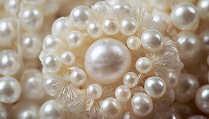 Vibrant Pearl: Abstract Background of Nature's Gemstone Splendor