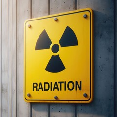 Fototapeta premium radiation warning sign