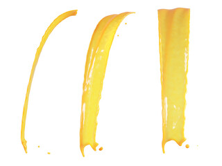 orange juice splash isolated. 3D Rendering. PNG files.	
