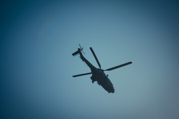 helicopter in flight