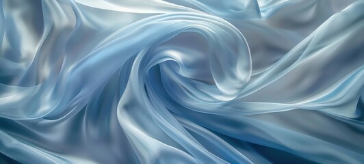 3D abstract background blue and white tones waves, 4k wallpaper, modern and minimal gradients - obrazy, fototapety, plakaty