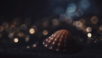 shining lights seashell background blur studio backdrop illustration - obrazy, fototapety, plakaty