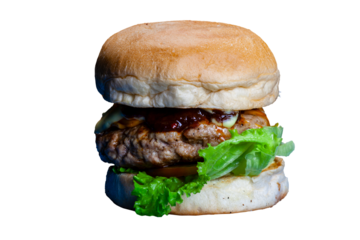 Handmade gourmet burger