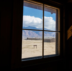 View From The Interior of One of The Barracks, Manzanar National Historical Site, California, USA
