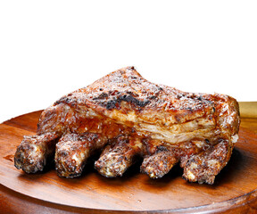 Roasted pork ribs