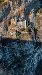 Medieval church Santuario Basilica Madonna della Corona on the cliffs Verona, Italy - 780955531