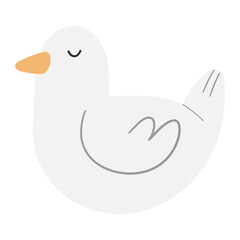 Funny duck illustration