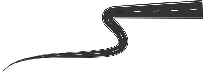 Road curves with white markings, highway, traffic, street, race