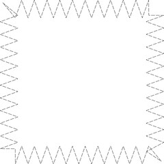 Dashed square frame drawing