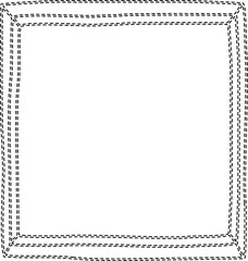 Dashed square frame drawing