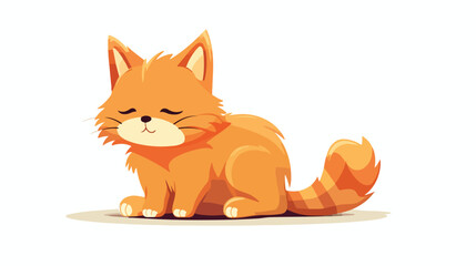 Cat concept. Cute cartoon animal icon. vector graph