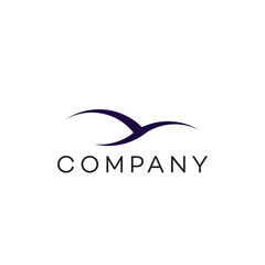 Obraz premium Bird flying abstract logo design business icon vector