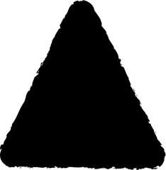 Triangle rounded painted, label, badge, frame