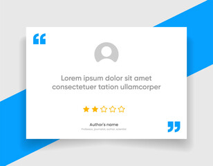 3D bubble testimonial banner, quote, infographic. Social media post template designs for quotes. Empty speech bubbles, quote bubbles and text box. Vector Illustration EPS10.