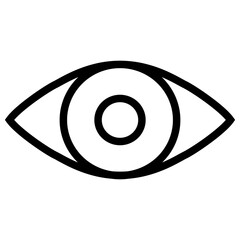 シンプルな目のアイコンイラスト