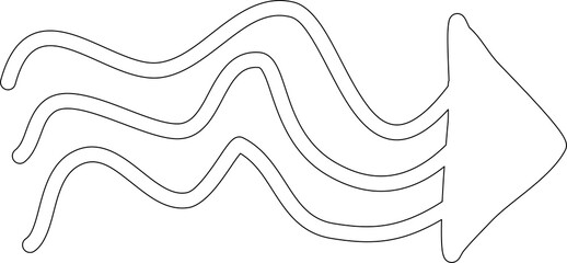 Set of arrow, hand drawn icons