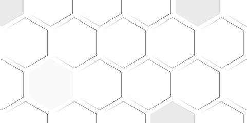 Obraz premium Abstract design element with geometric background of hexagons shape pattern. Vector illustration