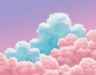 colorful clouds and gradient sky background illustration art