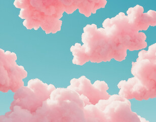 pink clouds in the sky wallpaper art