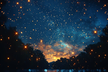 A constellation of dreams and desires sparkling in the night sky of consciousness, guiding...