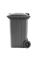 Modern Wheeled Garbage Bin Isolated