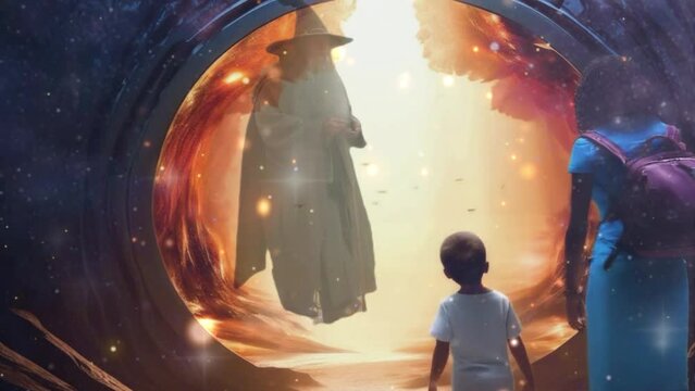 ilustra&ccedil;&atilde;o portal para outra dimens&atilde;o 