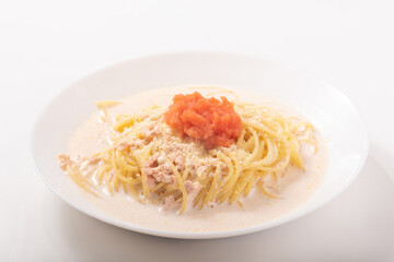 明太子クリームパスタ