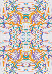 Background image Use lines to create an image. Various colors are used in graphics.