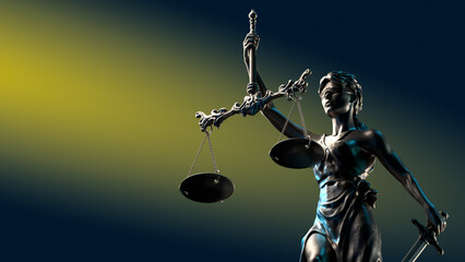 Legal Concept: Themis is Goddess of Justice and law - 780983164