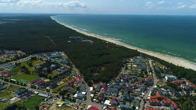 Beautiful Landscape Rowy Piekny Krajobraz Aerial View Poland