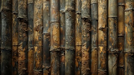 Obraz premium Textured Bamboo Wall Background