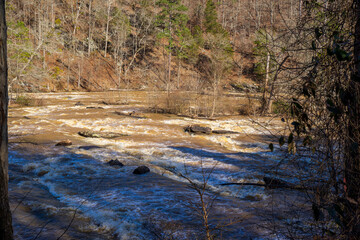 Beautiful views surrounding Sweet Water Park, Lithia Spring, GA.  The park is renowned for its size, extensive network of paths, and spectacular vistas. It is a favourite place for hikers, campers