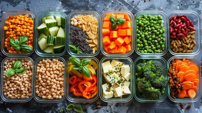 Collecting victory points by mastering vegan and vegetarian meal prep challenges