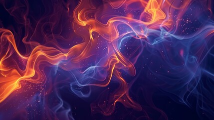 Abstract Cosmic Energy Background with Vibrant Colors