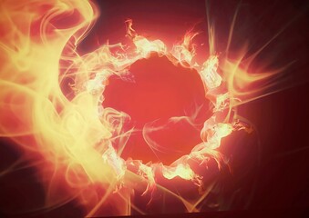 燃え上がる火の輪