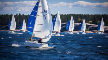 Obraz premium Sailing competition