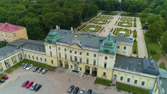 Palac Branickich Bialystok Baroque Palace Aerial View Poland